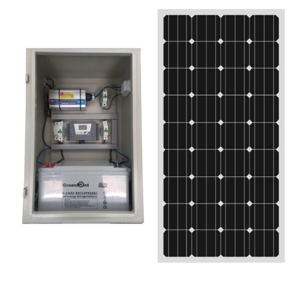Planta solar básica 670W/día armada en gabinete metálico - Image 4