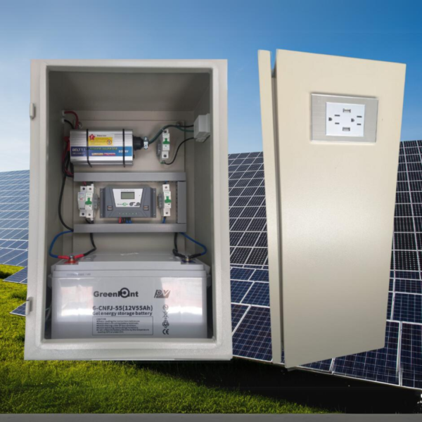 Planta solar básica 670W/día armada en gabinete metálico - Image 3
