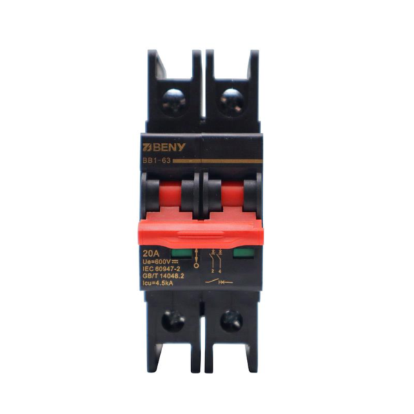 Breaker DC BENY 2P 16A certificado RETIE